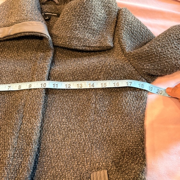 INC International Concepts Charcoal Teddy Jacket - Picture 7 of 11